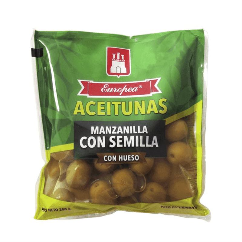 Aceituna manzanilla con hueso Europea