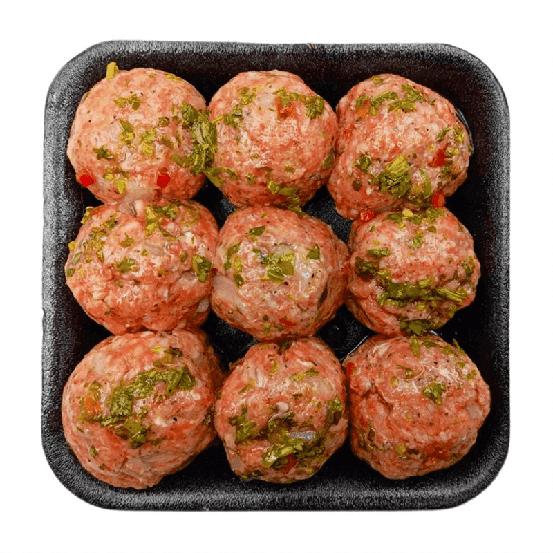 Albóndigas de res con chimichurri