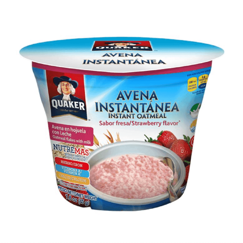 Avena instantánea sabor fresa Quaker