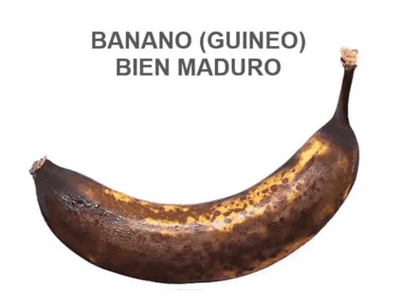 Banano bien maduro