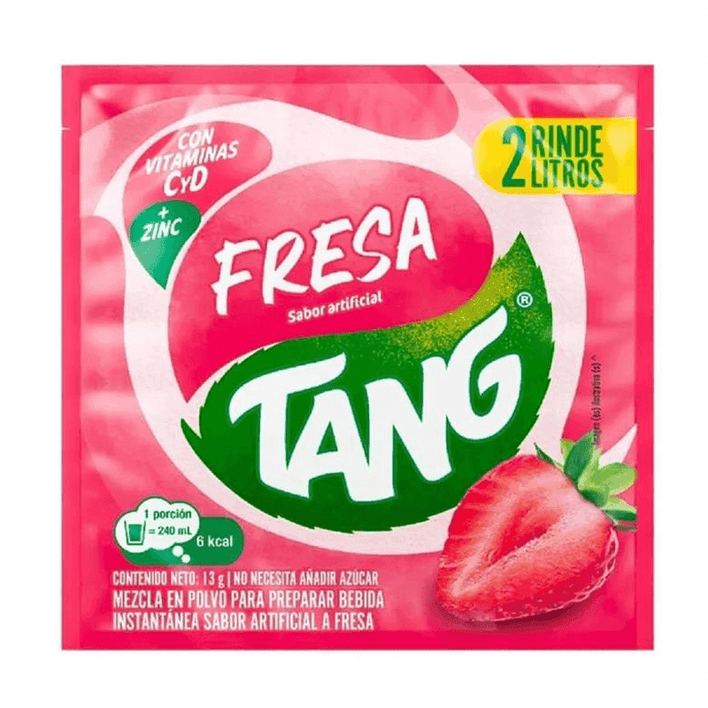 Bebida en polvo sabor fresa Tang