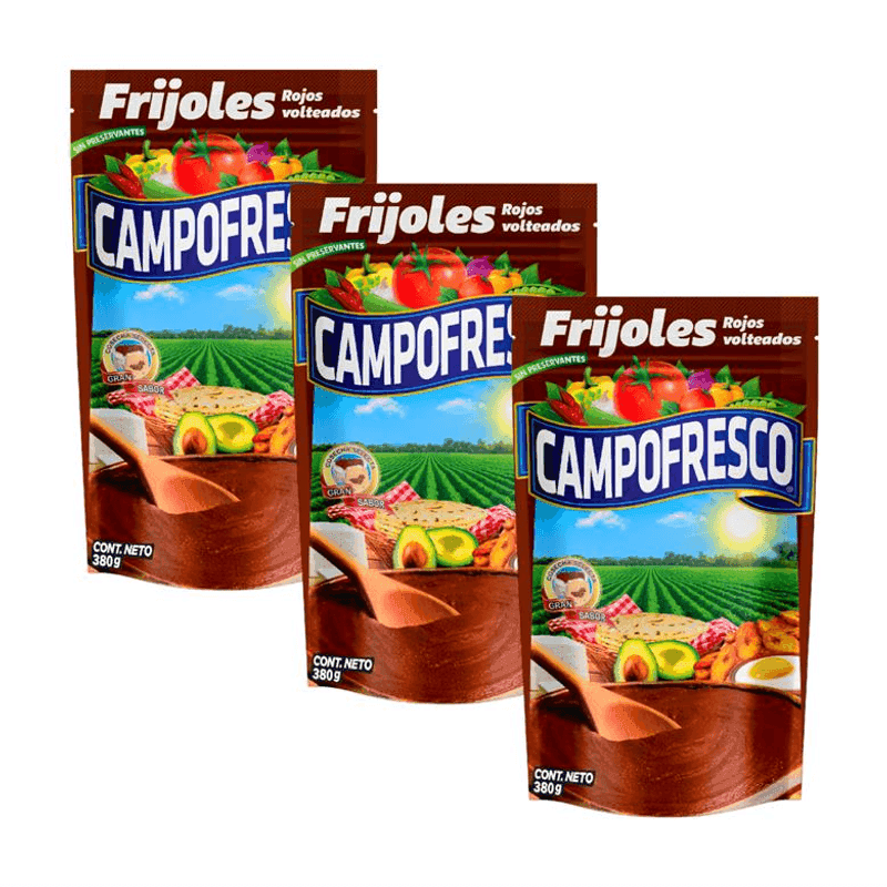 Frijoles rojos volteados Campofresco