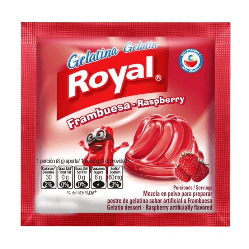 Gelatina de frambuesa Royal