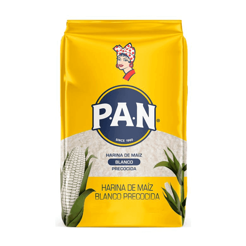 Harina de maíz blanco precocido PAN