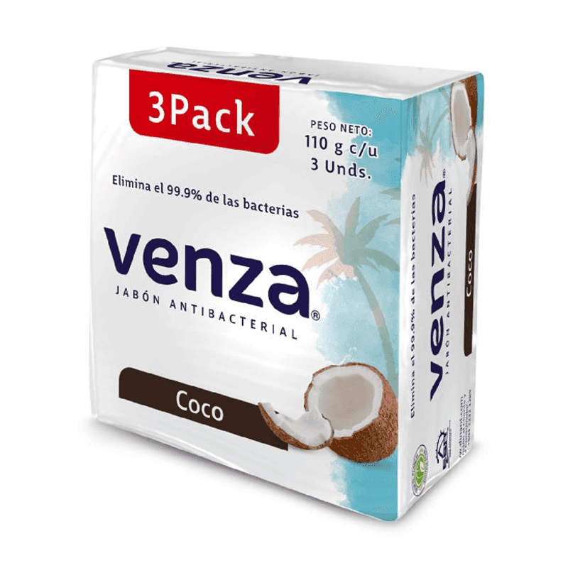 Jabón para cuerpo en barra coco Venza