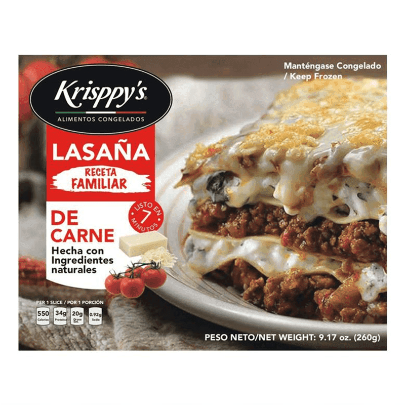 Lasaña personal de carne Krisppy's