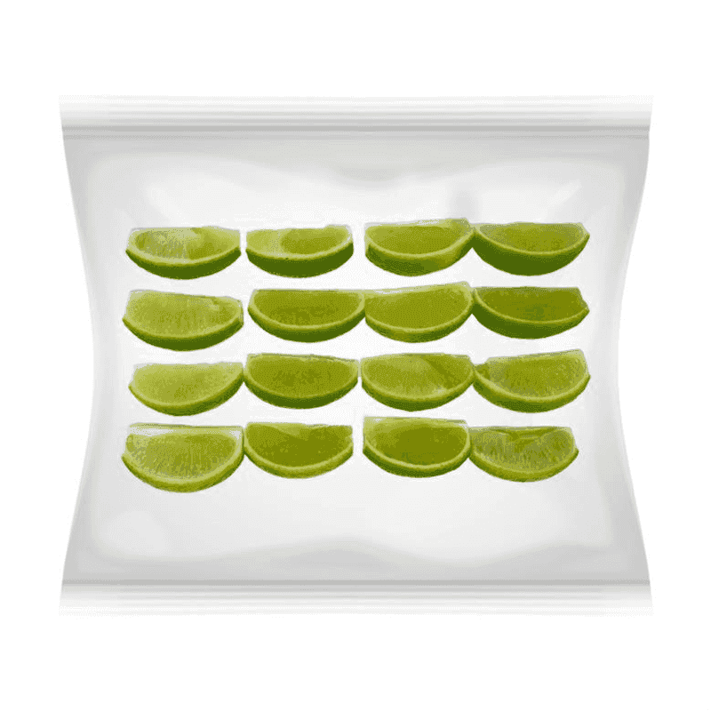 Limón en gajos
