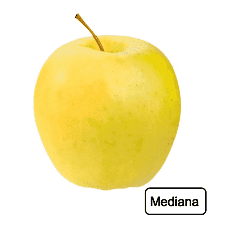 Manzana amarilla mediana