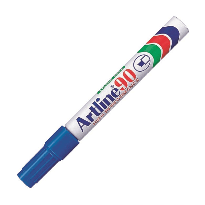 Marcador azul permanente Artline 90
