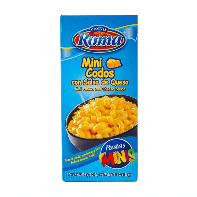 Mini codos con queso Roma