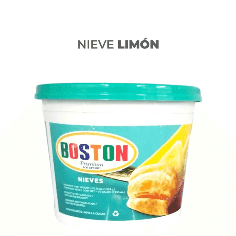 Nieve de limón Boston