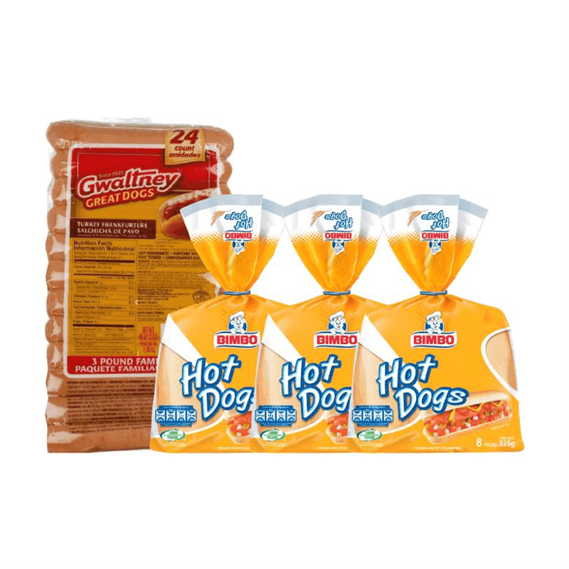 Pack hot dog