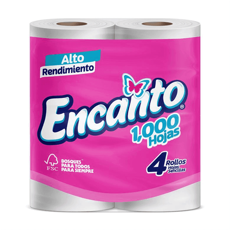 Papel higiénico 1000 hojas Encanto