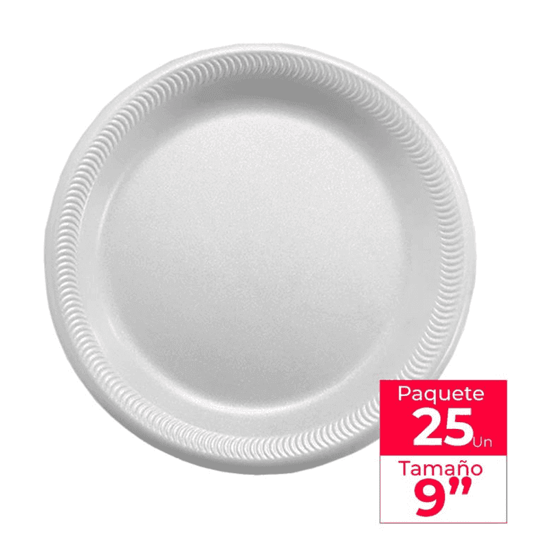 Platos desechables foam #9 Termofom
