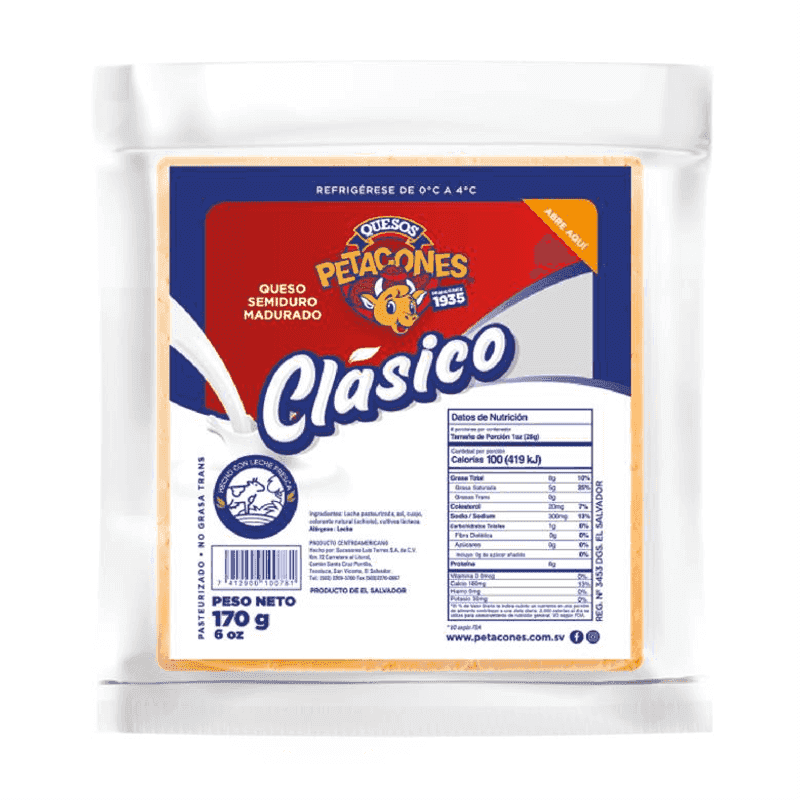 Queso clásico Petacones