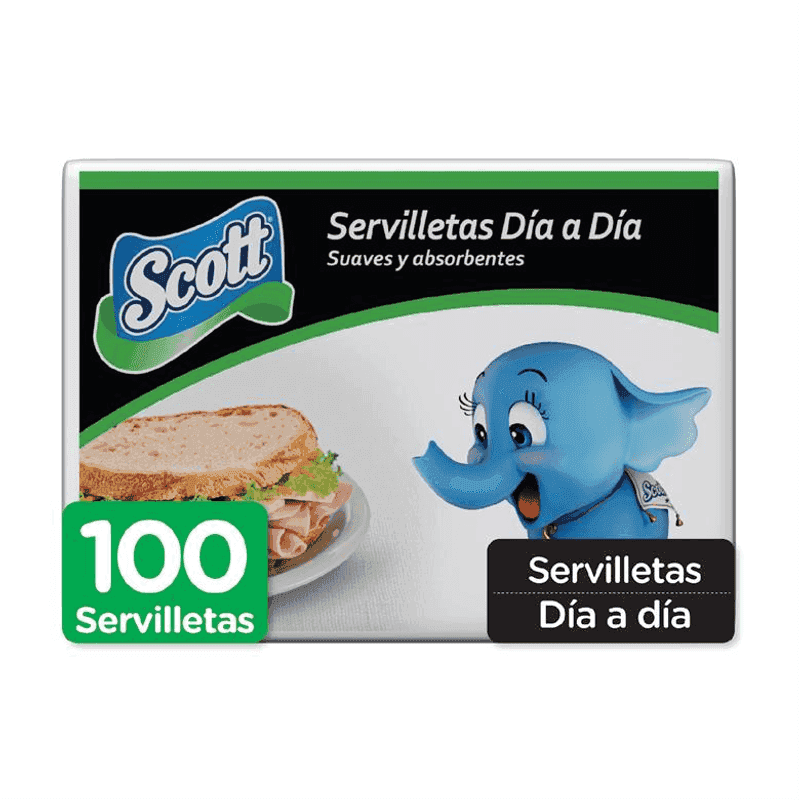 Servilletas blancas Scott