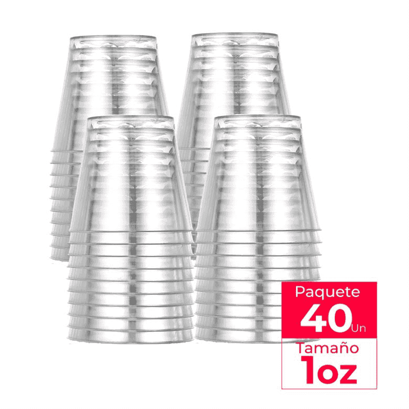 Vasos desechables transparentes Cogan