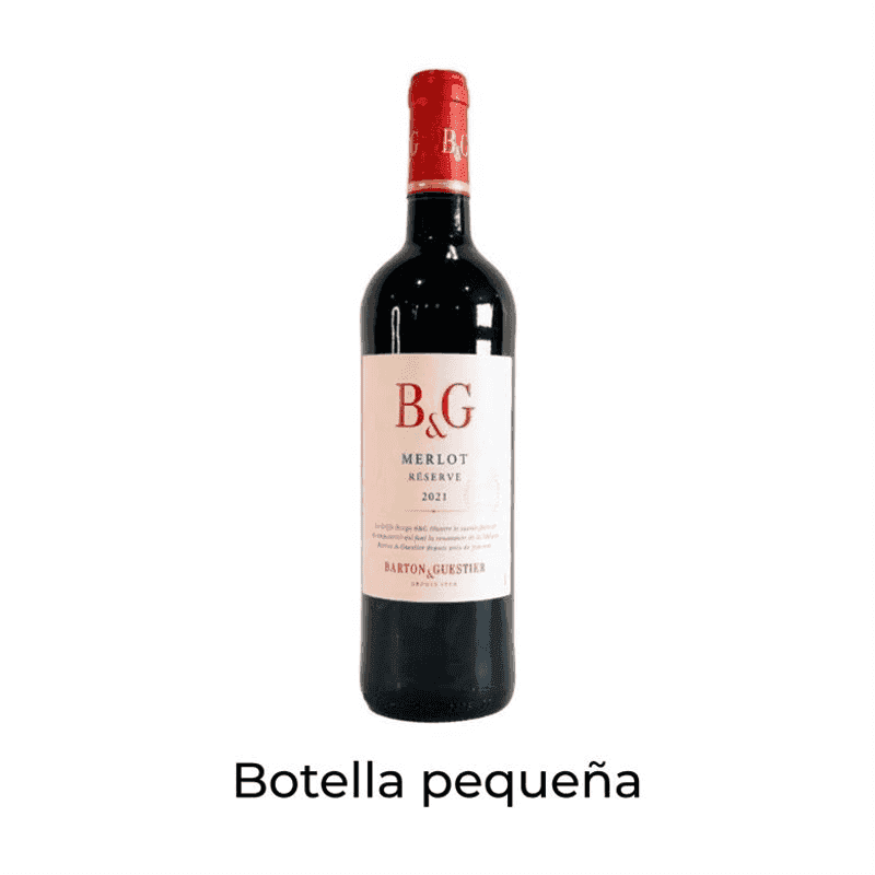 Vino reserva merlot B&G