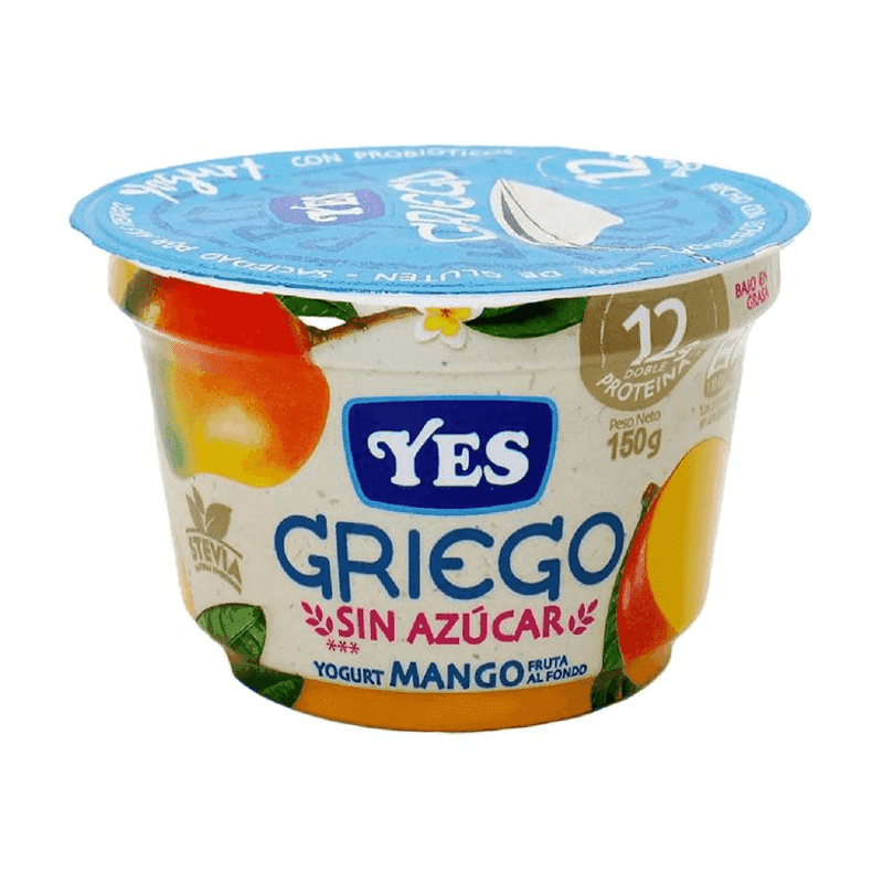 Yogurt griego de mango sin azúcar YES
