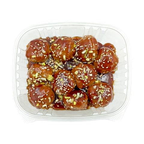 Albóndigas de res en salsa teriyaki - sirve 2