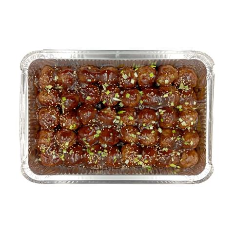 Albóndigas de res en salsa teriyaki - sirve 10